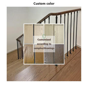 <span class=keywords><strong>Marches</strong></span> <span class=keywords><strong>d</strong></span>'<span class=keywords><strong>escalier</strong></span> intérieures modernes en bois massif de chêne rouge, sur mesure, prix direct usine, avec nez de marche, couleurs variées - Product Image 6