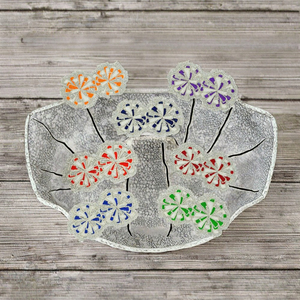 <b>Sew</b>-<b>On</b> Embroidered Felt PVC Glitter Edge Macaroon Colors Christmas Fireworks <b>Patch</b> for Hats Hoodies Decoration - Product Image 3