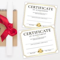 Certificat de diplôme scolaire personnalisé avec estampage doré pour enfants, élèves, certificats de remise des diplômes de maternelle