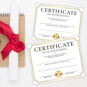 Certificat de diplôme scolaire personnalisé avec estampage doré pour enfants, élèves, certificats de remise des diplômes de maternelle - Product Image 3