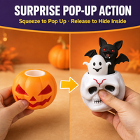 Jouet Squishy en TPR fantaisie pour Halloween, anti-stress, amusant à presser, vente en gros