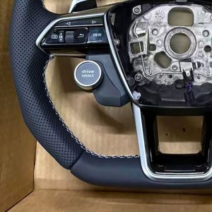 Volante Deportivo Clásico de Cuero con Botón de Encendido/Apagado para Audi RS A6 C7 2017 A4 B9.5 S5 <span class=keywords><strong>A1</strong></span> B8 SQ5 B7 <span class=keywords><strong>2022</strong></span> A3 8Y S3 A3 8V - Product Image 4