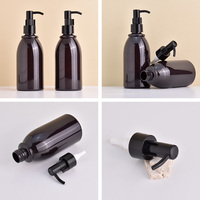 Bouteilles de gel douche et shampoing haut de gamme de 250 ml, bouteilles cosmétiques en PET, emballages pour gel douche, savon liquide pour les mains, flacon pompe pour lotion