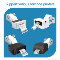 Support de rouleau d'étiquettes à code-barres multifonctionnel externe, accessoires d'imprimante, support d'étiquettes thermiques pour rouleaux pour imprimantes d'étiquettes