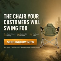 Hamac de relaxation portable et léger pour l'extérieur, avec rembourrage, chaise pliante de camping confortable et luxueuse