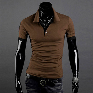 <strong>Mens</strong> Fashion Personality Embroidery Short Sleeve <strong>POLO</strong> <strong>Shirt</strong> - Product Image 4