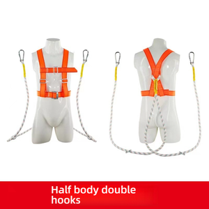 Chicote de segurança de 5 pontos de corpo inteiro para trabalho aéreo-poliéster de alta resistência, resistência à tração 25kN, GB 6095-2021/CE Certified - Product Image 6