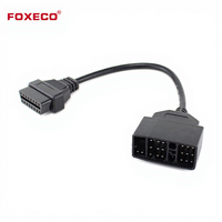 Conectores FOXECO de Alta Resistencia Anti-Interferencia con Aislamiento de PVC de 22 Pines a OBD II de 16 Pines para Diagnóstico y Programación de Vehículos 12V