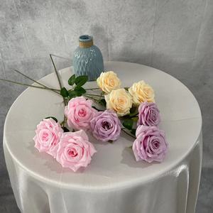 Décorations murales de roses artificielles en soie, fleurs rondes à branche unique, arrangements floraux au sol pour allée de mariage, réutilisables ZSM-002 - Product Image 1