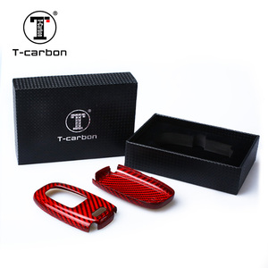 T-carbon in fibra di carbonio portachiavi per Audi A6L A7 A8L portachiavi custodia per Auto - Product Image 6