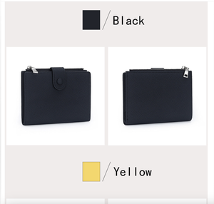 Ando Bag Cartera de viaje organizadora de cuero genuino de vaca con ranuras para tarjetas y bolsillo con cremallera - Product Image 4