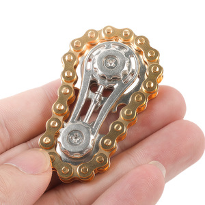 Dr. Giant Metal Gear Chain Fidget Spinner Portable Stress Relief Toy For Adults And Teens - Product Image 1