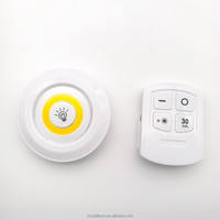 Lampes LED COB sous armoire à piles, personnalisables, en ABS, écologiques, à intensité variable, avec télécommande, pour chambre, escalier, placard