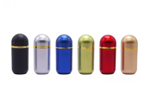 Prix de gros usine distributeur de supplément de capsule de pilule 30ML60ML flacon de pilule bouteille en plastique scellée portable en forme de balle