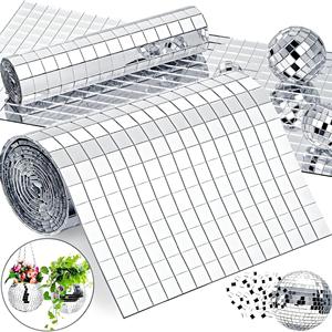 Autocollants muraux mosaïques résistants à l'eau, miroirs carrés convexes, patchs décoratifs DIY - Product Image 4