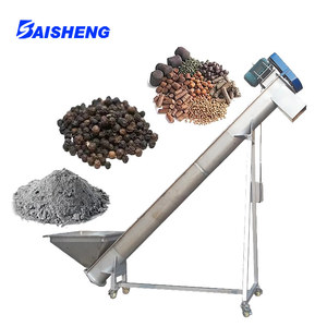 Hot bán xách tay băng tải trục vít với Phễu, thép không gỉ nghiêng ăn băng tải trục vít cho ngành công nghiệp thực phẩm - Product Image 3