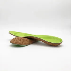 。防滑运动鞋垫批发定制印花可调足弓支撑软木鞋垫