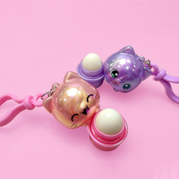 Schattige kattenvormige hydraterende lippenbalsem verpakking (4,6g), lege dierenbuis, aangepaste logo, kindvriendelijke Kawaii verpakking, groothandel