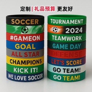 Pulsera de Silicona Personalizada, Joyería Duradera, Regalo Promocional para Eventos Deportivos y de Formación de Equipos, en Blanco, Negro, Gris, Rojo, Amarillo, Verde y Azul - Product Image 5