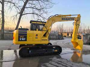 Excavadora Hidráulica Usada Komatsu PC110 de 11 Toneladas, Miniexcavadora para Movimiento de Tierras, Motor de Segunda Mano, Maquinaria de Construcción - Product Image 2