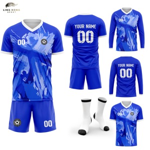 ชุดเสื้อเจอร์ซีย์และกางเกงขาสั้นสไตล์สตรีทแวร์แบบตาข่าย ลายอเมริกันฟุตบอล ทรงบ็อกซี่ แขนพิมพ์ลายด้วยความร้อน บริการ OEM ผลิตจากโพลีเอสเตอร์ 100% - Product Image 1