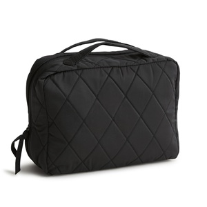 Sac de toilette matelassé en diamant imperméable personnalisé en usine, organiseur de maquillage gonflé, sac suspendu - Product Image 4