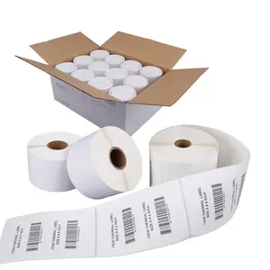 Customized Self Adhesive Round Thermal Printer Label Paper Roll 4X6 Thermal Direct Shipping Label Paper