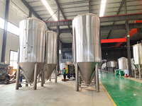 Veste en acier inoxydable réservoir de Fermentation de bière/haut pré 200L 300L 500L 800L 1000L 2000L 3000L 5000L 10000L réservoir de fermentation de bière