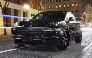 ชุดแต่งคาร์บอนไฟเบอร์สำหรับ Porsche Cayenne 9Y0 รุ่น Cayenne WD-style ชุดแต่งสปอยเลอร์ดิฟฟิวเซอร์หน้าแบบ Wide Body - Product Image 2