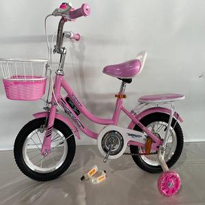 Bicicleta Infantil de Acero de Alta Calidad al por Mayor de 12 14 16 18 20 24 Pulgadas con Dos Asientos y Ruedas de Entrenamiento para Niñas, Color Rosa - Product Image 6