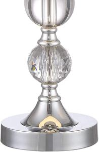 Bộ Đèn Bàn Hiện Đại Gồm <span class=keywords><strong>2</strong></span> Quả Cầu Pha Lê Xếp Chồng Lên Nhau Màu Trắng Bạc Bóng Râm Cho Phòng Khách Phòng Ngủ Gia Đình Cạnh Giường Ngủ - Product Image 2