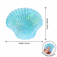Jouets sensoriels anti-stress en forme de coquille de maltose scintillante colorée en gros