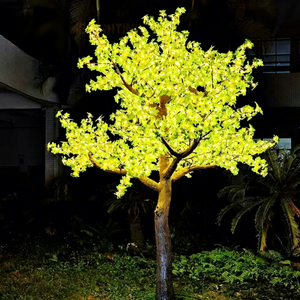 Árbol de Ginkgo Artificial con Luces LED y Follaje Realista para Decoración de Paisajes Exteriores y Festivales - Product Image 1