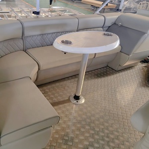 Barcos de pontón de aluminio flotante EVA de 21 pies, 23 pies, 25 pies para <span class=keywords><strong>Taxi</strong></span> acuático, pesca de pasajeros y motor fuera de borda de ocio incluido - Product Image 5