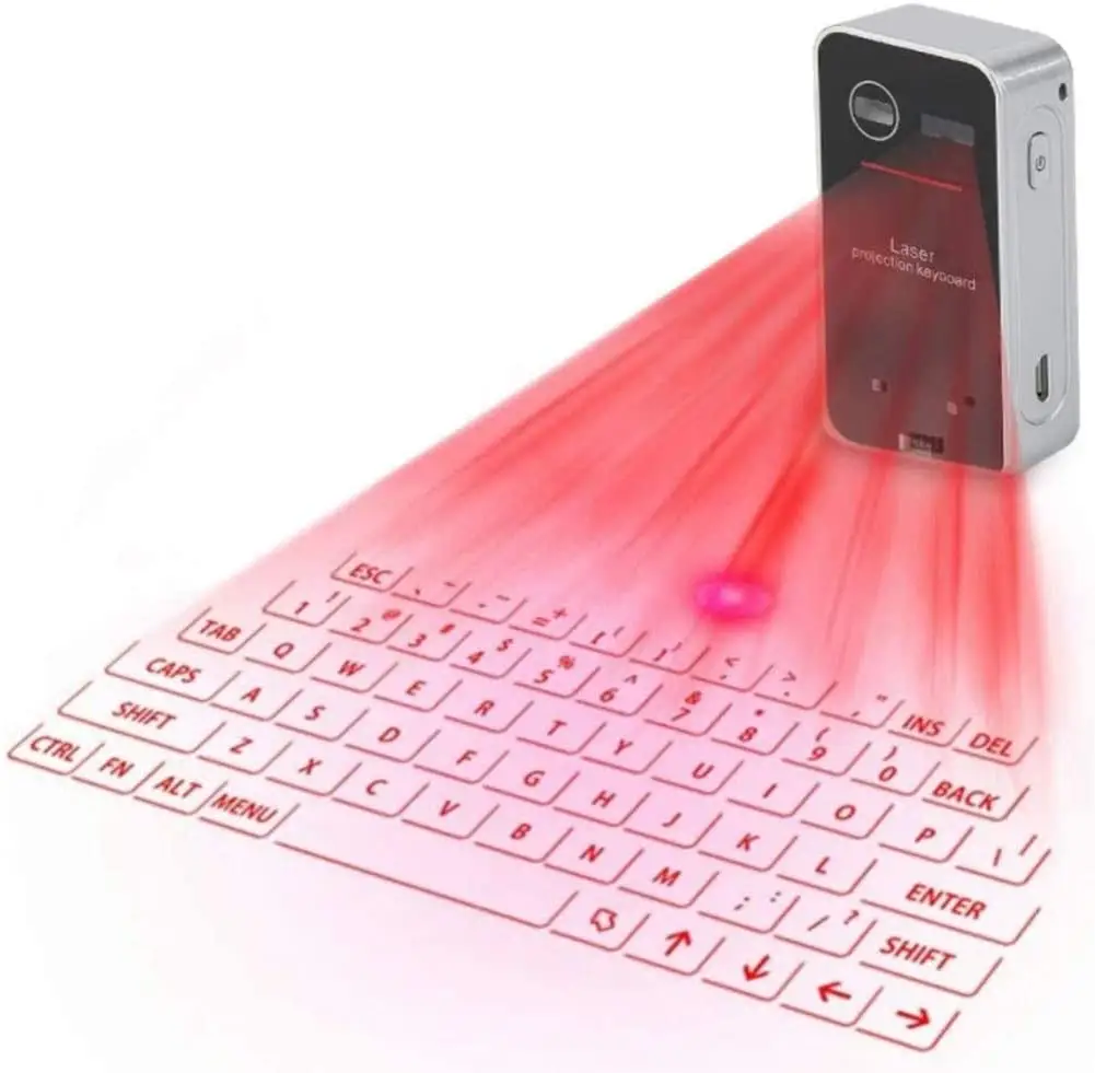 Portable Mini Laser Keyboard Wireless Projection Keyboard laser print bt keyboard with Cheap Price for Smart Phone PC Tablet Lap