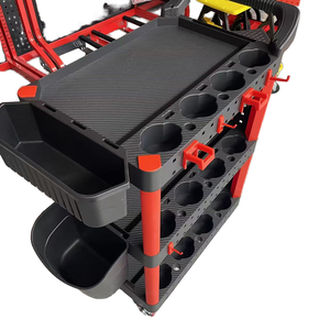 Chariot d'atelier de détail automobile robuste, chariot utilitaire en plastique pour lave-auto - Product Image 1