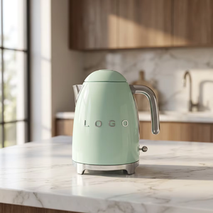 Bouilloire électrique sans fil rétro <span class=keywords><strong>SmeG</strong></span> KLF03 1,7 L, série vintage multicolore en acier inoxydable pour la maison moderne et l'utilisation en voiture - Product Image 3