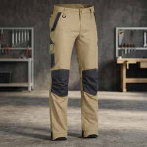 Pantalon de travail pour homme haut de gamme en coton/polyester, pantalon cargo avec poches antistatiques en Cordura - Product Image 3