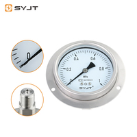 Manomètre numérique axial haute précision SY YB en acier inoxydable de 4 pouces avec sortie relais 24 V CC pour les industries hydrauliques, fabriqué en Chine