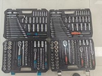 Juego de Herramientas Mecánicas Automotrices al por Mayor de 219 Piezas con Juego de Llaves de Trinquete, Juego de Destornilladores, Estuche Moldeado por Soplado, OEM/ODM