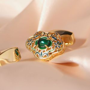 男性と女性のための新しい流行の18K金メッキターコイズカフスボタンピースロックシャツ - Product Image 4