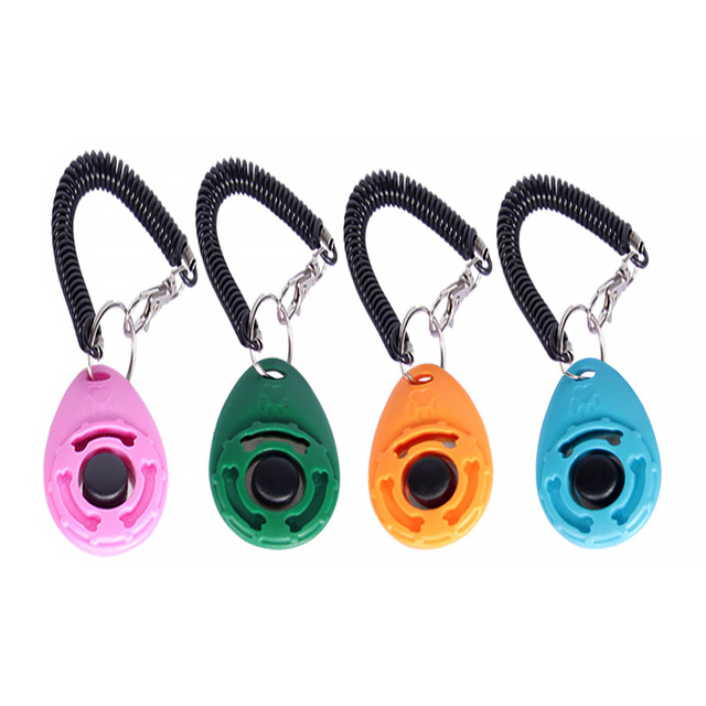 Colorful Plastic & Metal New Pet Accessoires Dog Training Clicker with Wrist Strap