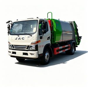 Nouveau camion compacteur de déchets JAC Junling 4x2, 6-10m3, avec chargeur arrière hydraulique, camion de collecte des déchets, LHD RHD Euro5, véhicule d'assainissement - Product Image 3