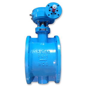 D342 OEM DN200-1000 Manual Sanitary Soft <b>Seal</b> Double Eccentric WCB Body Flange Butterfly Valve CE Certified for - Product Image 3