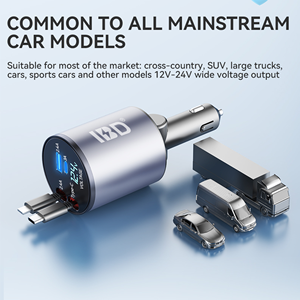 <span class=keywords><strong>สาย</strong></span>ชาร์จเร็วใน<span class=keywords><strong>รถ</strong></span>แบบพับเก็บได้สายชาร์จในรถแบบ4 in 1 100W 60W 12V 24V 24V - Product Image 6