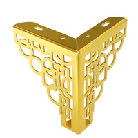 Zeitgenössische Gold Metall Dreieck Schlafs ofa Beine mit weißem Gummi für Wohnzimmer Esszimmer Küche Hotel möbel