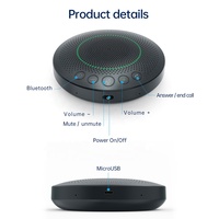 Haut-parleur de conférence sans fil USB, microphone de table, système de haut-parleur de bureau, plug-and-play pour les réunions Zoom