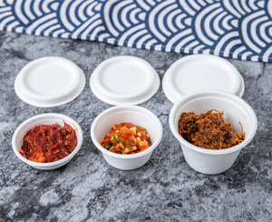 Gobelet en pulpe de canne à sucre biodégradable personnalisé avec logo imprimé, mini 1 oz, 2 oz, 4 oz, pour sauces et emballages à emporter - Product Image 6
