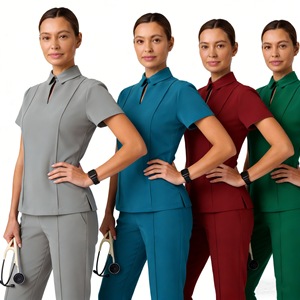 Conjunto de Uniformes Médicos Unisex con Cuello Polo, Transpirables, para Doctores y Enfermeras, Uniformes para Spa y Salón de Belleza, 82033 - Product Image 5