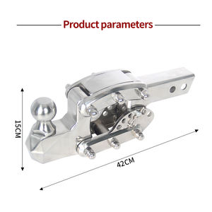 Enganche de Remolque Ajustable de Acero Inoxidable para Parachoques Trasero, Tubo Receptor de 2 Pulgadas, Brazo para Remolque Todoterreno, Accesorios para Remolque de Campamento - Product Image 4